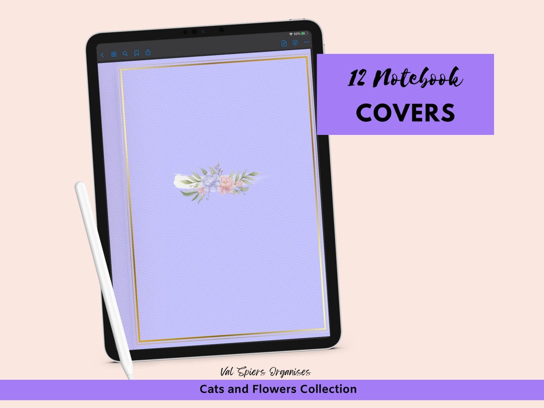 Digital Planner Covers for Goodnotes, 12 Pastels Colours, Match With