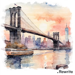 Brooklyn Bridge Art - Etsy