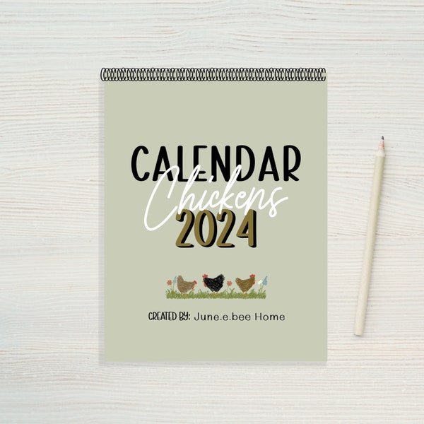 2024 Chicken Calendar Etsy