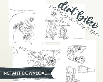 Trail motorcycle coloring pages 