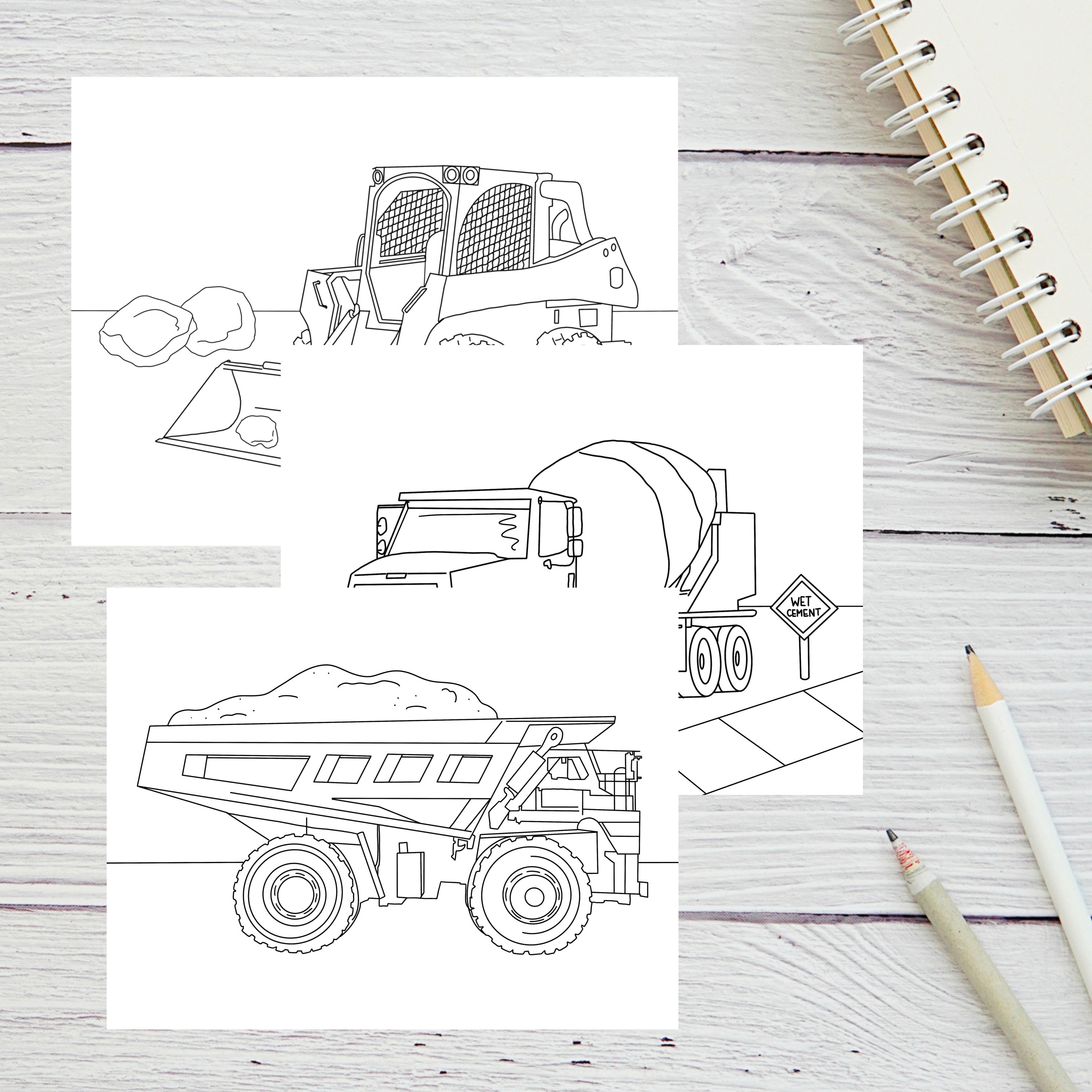 Free Printable Coloring Pages Kids Construction Dump