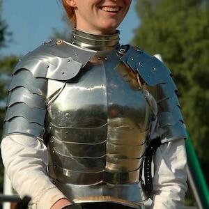Medieval Lady Cuirass Female Steel Armour | SCA Larp Armor | Fantasy Armor | Female Fantasy Armour | Best Lady Armour For Halloween