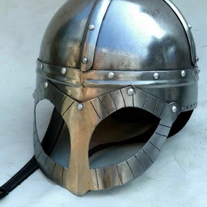 Medieval Viking Nasal Helmet | Norman Warrior SCA LARP Helmet | Knights Warrior Costume Helmet | Viking Battle Helmet | Halloween Collection