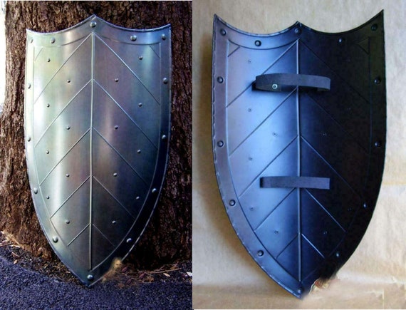 中世騎士の尖った盾 | LARP 再現コスプレ ヒーター シールド | 機能的