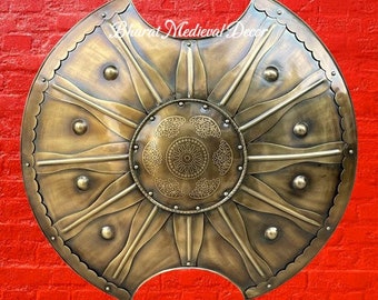 Medieval Troy Trojan War Shield | Ancient Greek Shield | Knight Warrior Costume Battle Play | Troy Movie Achilles Trojan Warrior Halloween