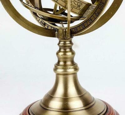 Thor Globo Armillare In Ottone Unico: Decorazione Da Tavolo Vintage, Scultura Rustica Per La Casa, Idea Regalo Originale