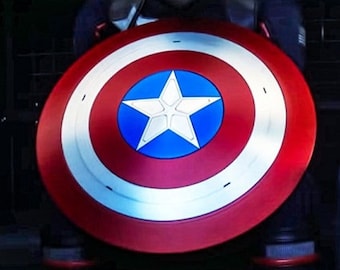 Marvels Captain America Shield | &quot;The Falcon And The Winter Soldier&quot; Shield | Metal Prop Replica | Halloween Medieval Cosplay Shield