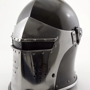 Medieval Knight Barbute Helmet | Armor Helmet Roman Knight Helmets With Inner Liner | X-Man Hand Forged Helmet | Sparta Halloween Gift