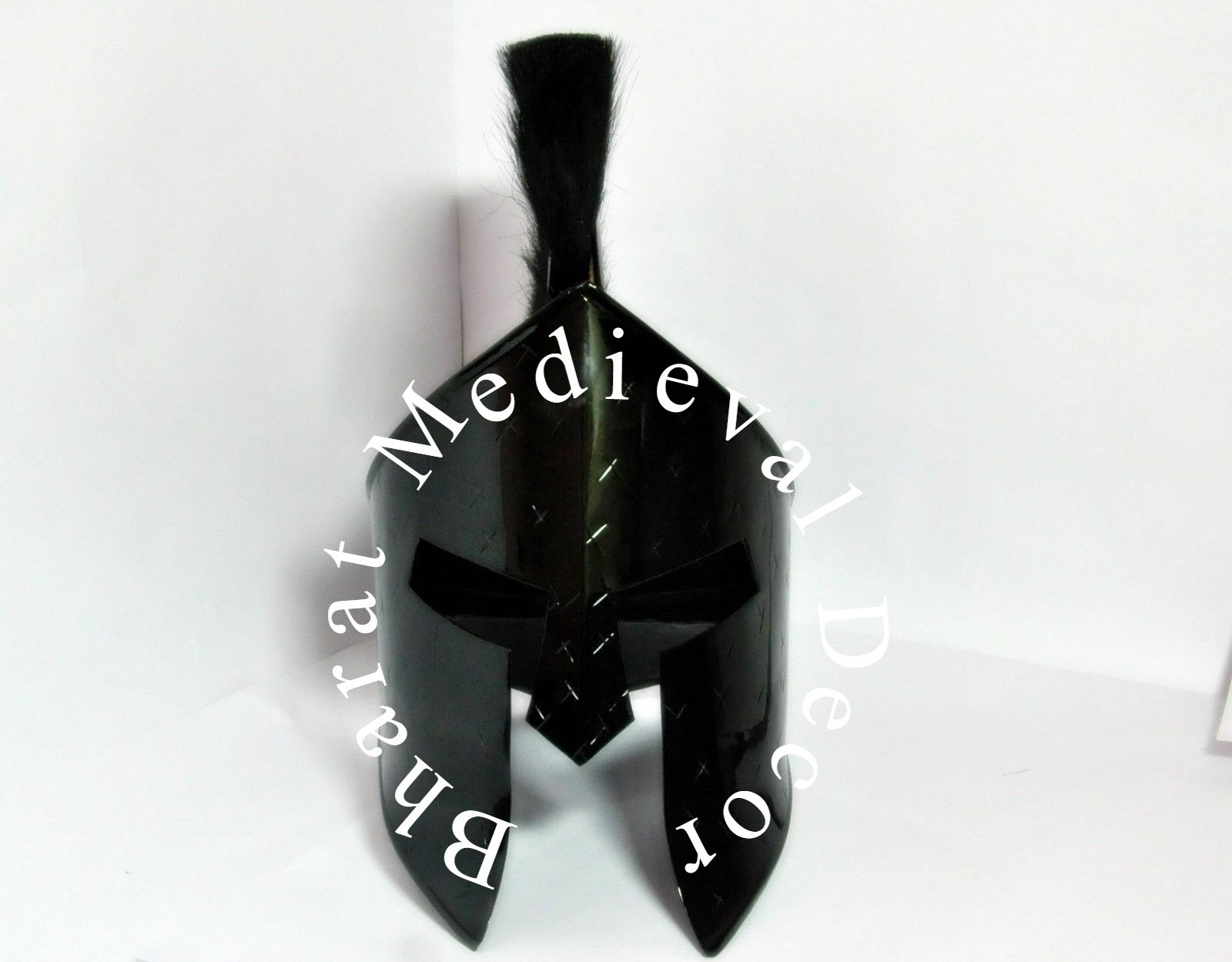 Elmo Re Leonida Spartan 300 - Elmo In Acciaio Indossabile Con Supporto Legno - Foto 5