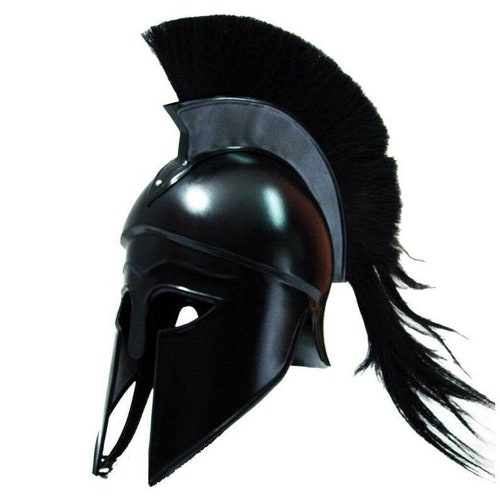 Carfar 300 Movie Spartan Helm - Leonidas Replica, Massief Staal met Binnenzijde Lederen Voering