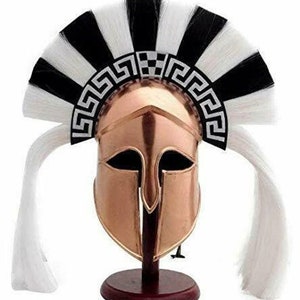 Medieval Wearable Greek Corinthian Helmet | 18GA Ancient Knight Corinthian Roman Spartan Helmet Replica | Hand Forged Helmet With Plume