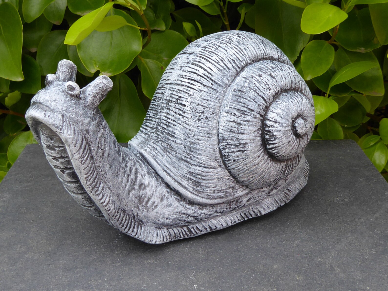 Handcrafted Cast Stone Snail Garden Ornament 22cm long Etsy