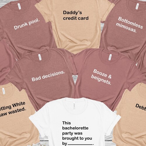 Funny Bachelorette Party Shirts Cards Against Humanity Themed Etsy