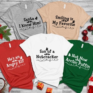 Elf Quote Shirts, Christmas Custom Crew Shirts, Family Christmas Matching Shirts, Merry Christmas Gift Shirt, Family Holiday Shirt