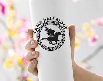 Camp Half Blood Tumbler, Greek Mythology Stainless Steel Water Cup