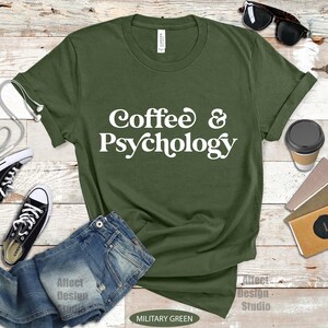 Coffee & Psychology Shirt: Funny Psych Student Gift bild 7