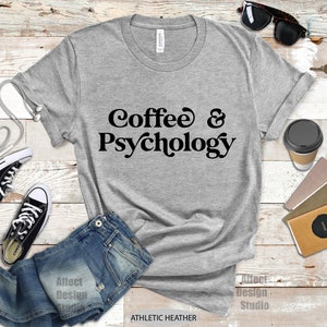 Coffee & Psychology Shirt: Funny Psych Student Gift bild 6