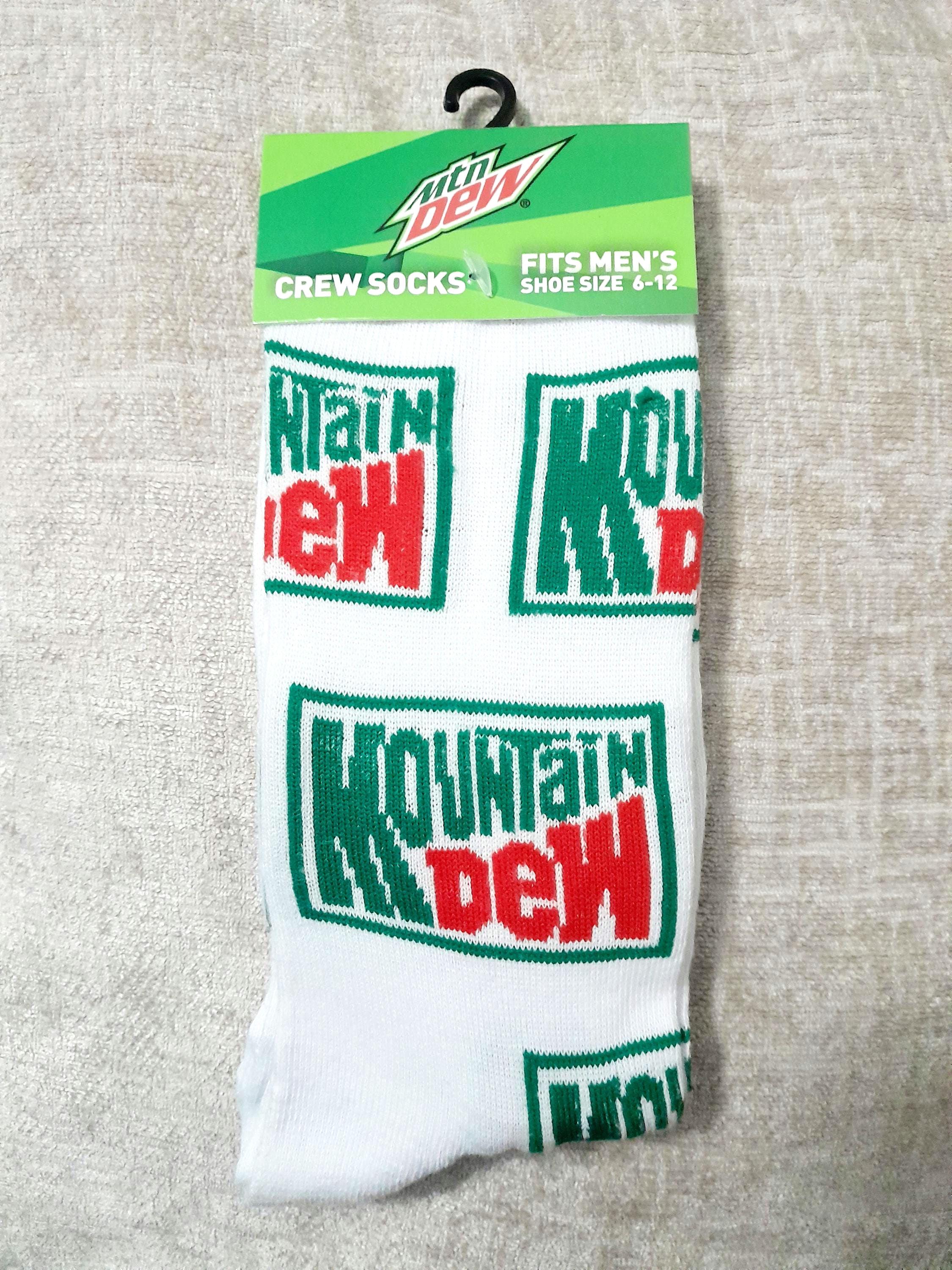 Chaussettes Crew Odd Sox Mountain Dew Vert - Taille 6-13 - Neuf Avec étiquettes - Pour Homme