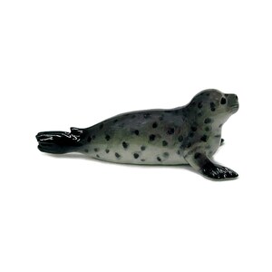 Northern Rose Harbor Seal Pup Walks - Miniature Porcelain Figurine