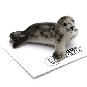 Little Critterz Seal - Harbor Seal Pup "Andre" - Miniature Porcelain Figurine