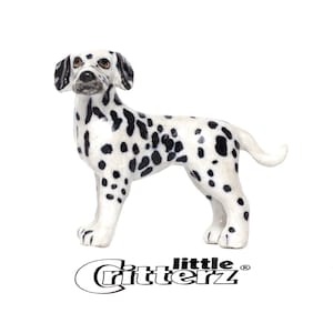Little Critterz Dalmatian &quot;Smokey&quot; Dog Animal - Home Decor Animal Collectible Figurine Birthday Gift - Miniature Porcelain Figurine