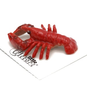 Little Critterz Red Lobster"Pincer" - miniature porcelain figurine