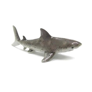 Northern Rose Shark Great White Shark - Handmade Home Decor Animal Birthday Gift Decorative Figurine - Miniature Porcelain Figurine