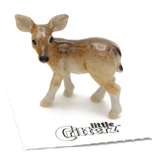 Deer Doe "Serenity" - miniature porcelain figurine