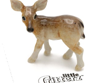 Deer Doe "Serenity" - miniature porcelain figurine