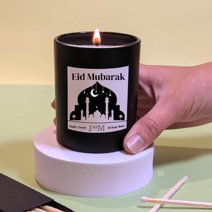 Eid Mubarak gift. Eid present. Candle gift box eid. Muslim gifts.
