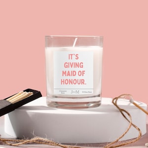 Maid of honour. Proposal maid of honour. It&#39;s giving maid of honour.