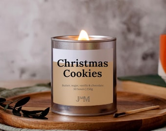 Christmas Cookies Wood Wick Candle - Christmas Candle - Christmas Gifts For Home - Christmas Cookie Scent