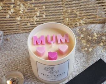 Mothers day candle. Mothers day gift. Candle for mum.