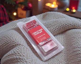 Christmas Pudding Wax Melts - Christmas Seasonal Inspired Wax Melts - Christmas Gifts For Home