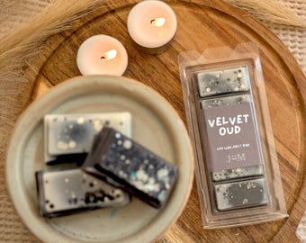 Velvet Oud Wax Melt - Soy Wax Snap Bar - Oud Inspired Wax Melts - Arabian Home