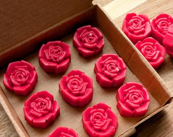 Wax melts selection. Mother's day gift. Wax melt roses. Rose wax melts.