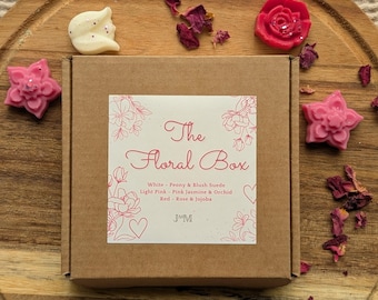 The Floral Box - Wax Max Melt In Floral Scents - Valentines Day Gift.