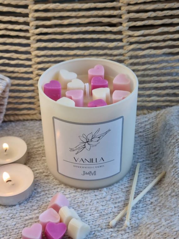 Vanille Kerze. Teelicht. Kerze Geschenk Vanille. Vanille Kerzen Set
