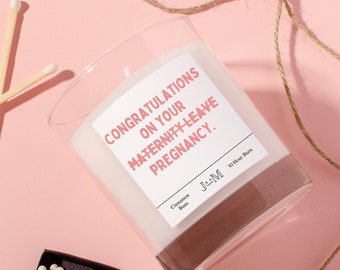 Congedo di maternità. Profumo di maternità. Regalo di maternità per collega. Regalo di gravidanza.