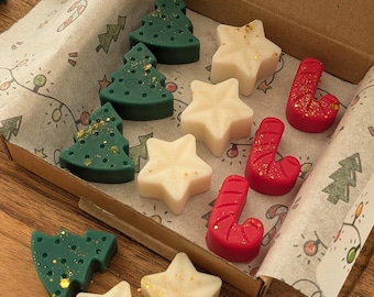 Christmas wax melt selection. The festive box Christmas decor. Wax melt selection box for Christmas. Christmas wax melts.