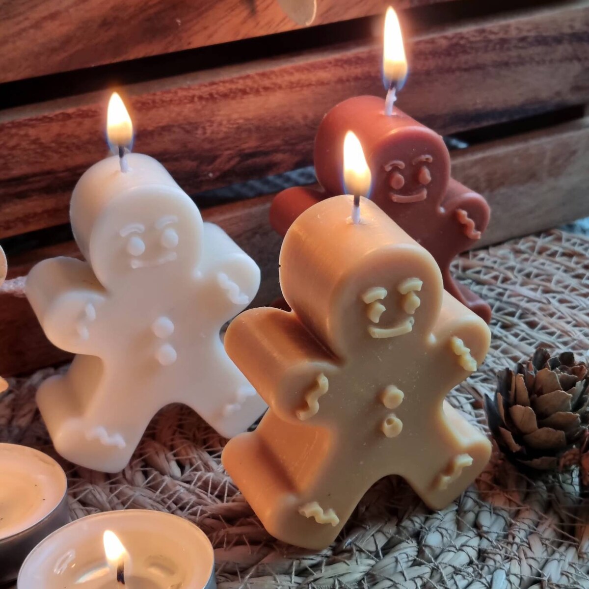 Gingerbread Candle. Candle. Candle Gift. Gingerbread Wax Candle. Gingerbread Man. Chirtsmas Gift. Secret Santa - Etsy