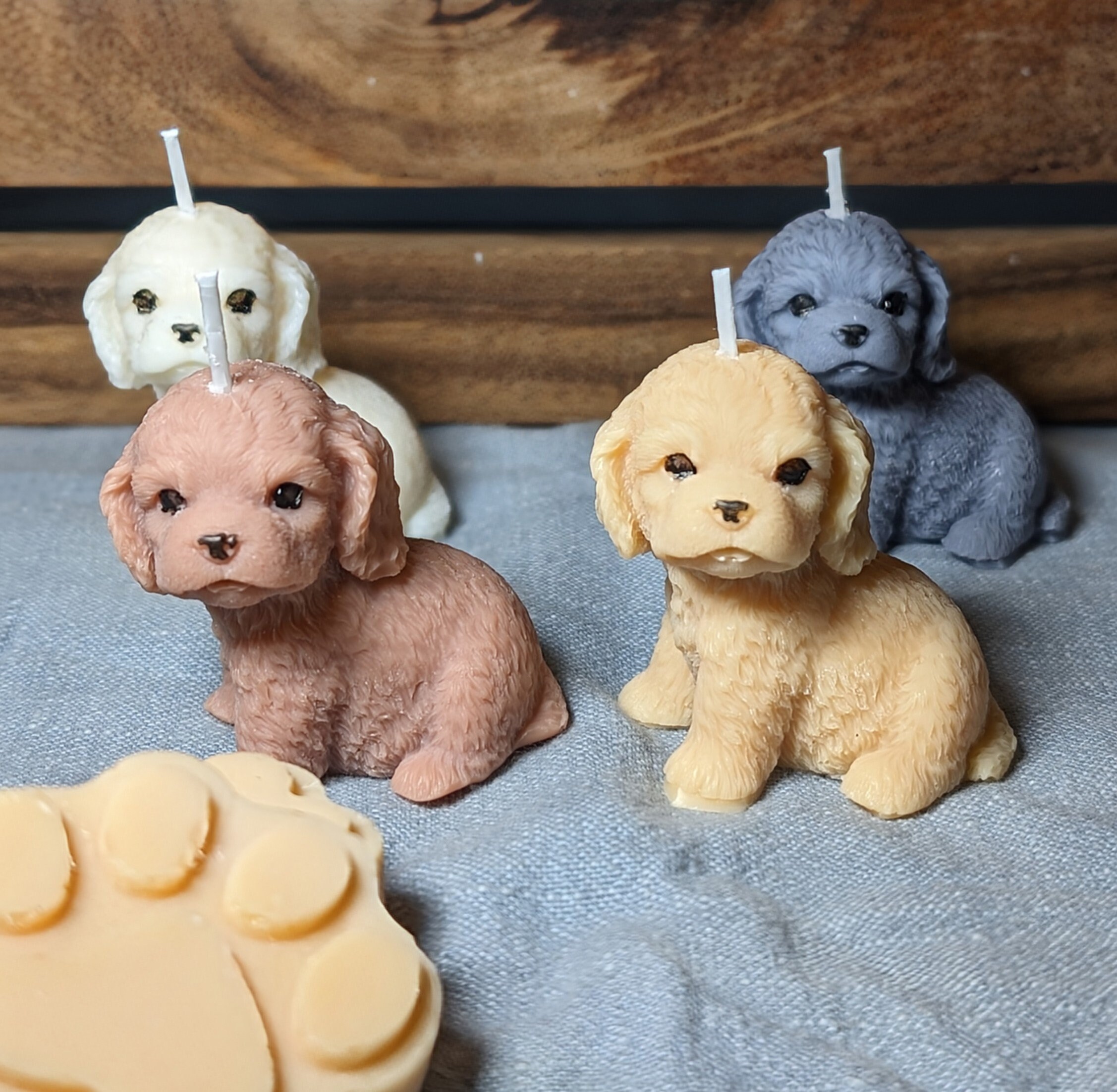 Vintage Messing Welpen-Ornament – Kleine Hundestatue, Desktop-Deko Für Hundeliebhaber