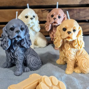 Cocker Spaniel Dog Candle. Candle Gift Set For Dog Lovers
