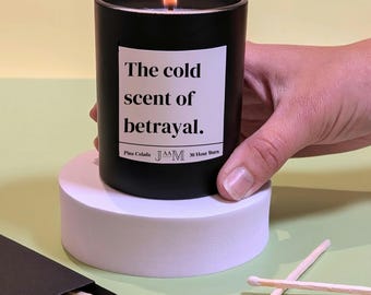 Regalo para un colega. Nuevo trabajo. Huele a traición. Huele a traición. Nuevo trabajo. Regalo de promoción.