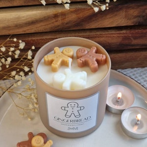 Gingerbread candle. candle. Candle gift. Autumn candle. Gingerbread wax candle. Gingerbread man