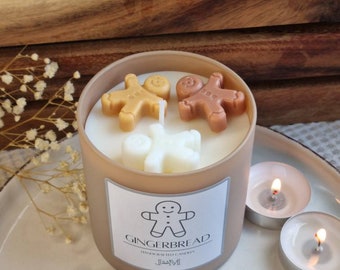 Gingerbread candle. candle. Candle gift. Autumn candle. Gingerbread wax candle. Gingerbread man