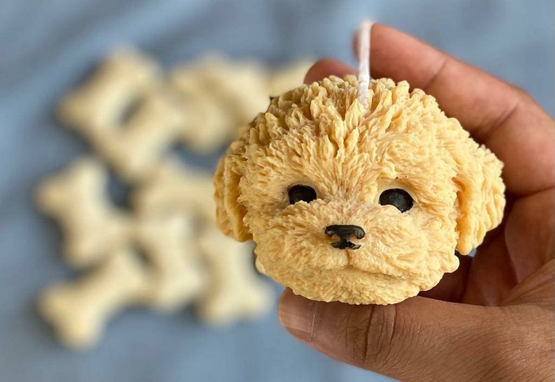 Candle. Candles. Dog Candle. Christmas Candle Candle Gift. Etsy UK