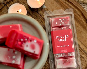 Mulled Wine Wax Melts - Christmas Inspired Wax Melts - Christmas Gift For Home