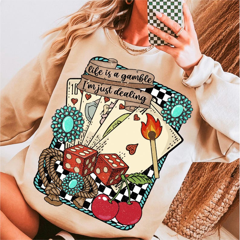 Life is a Gamble PNG Design