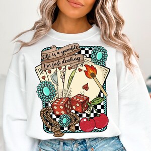 Life is a Gamble PNG Design